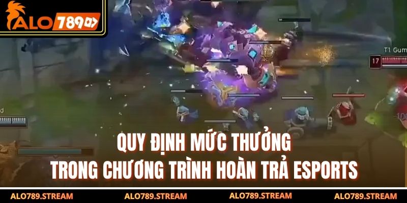Quy định mức thưởng trong chương trình hoàn trả Esports